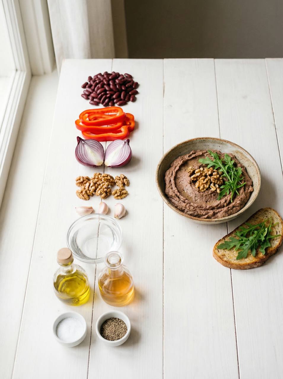 Bohnen-Walnuss-Aufstrich-salat